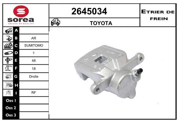 Etrier de frein SEEAC 4645034