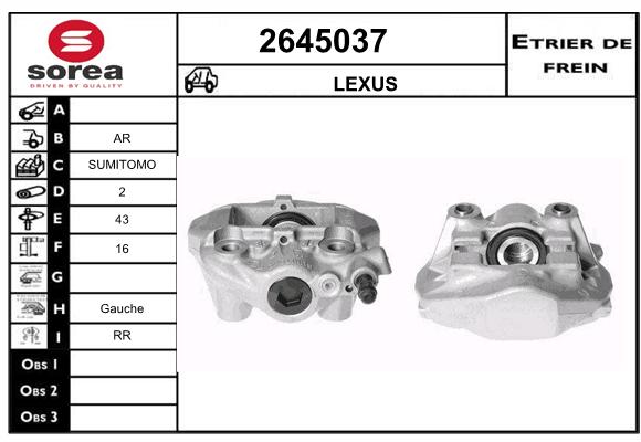 Etrier de frein SEEAC 4645037