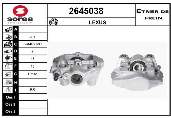 Etrier de frein SEEAC 4645038