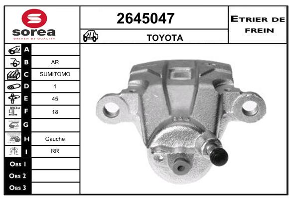 Etrier de frein SEEAC 4645047