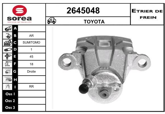 Etrier de frein SEEAC 4645048