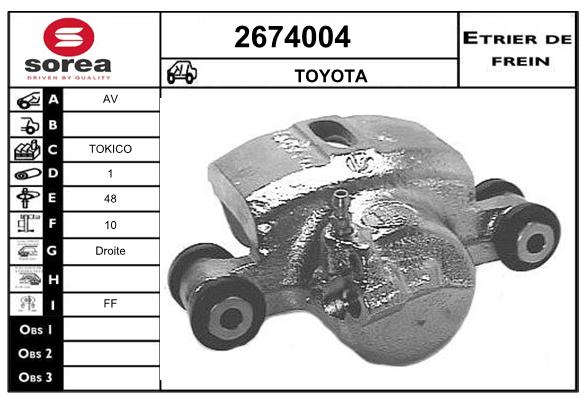 Etrier de frein SEEAC 4674004