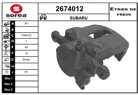 Etrier de frein SEEAC 4674012