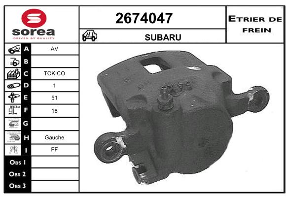 Etrier de frein SEEAC 4674047