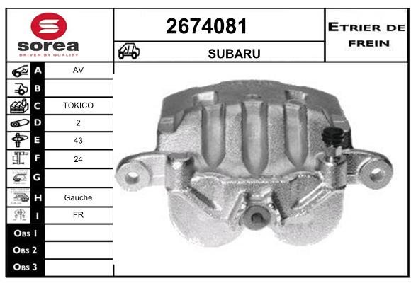 Etrier de frein SEEAC 4674081