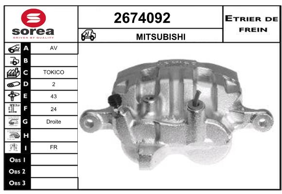 Etrier de frein SEEAC 4674092