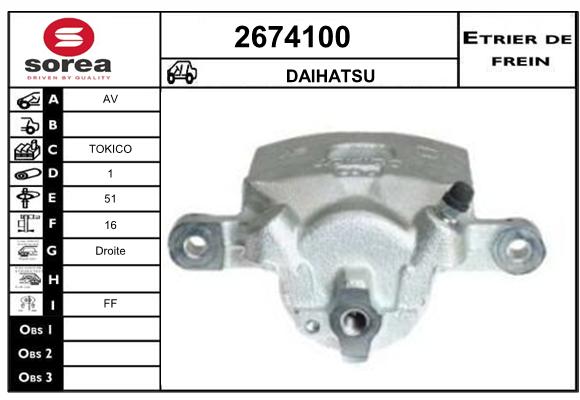 Etrier de frein SEEAC 4674100