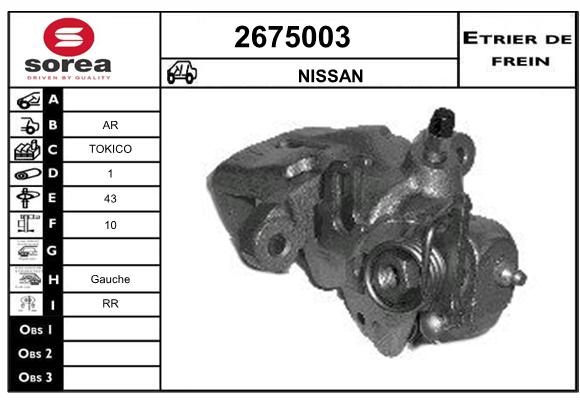 Etrier de frein SEEAC 4675003