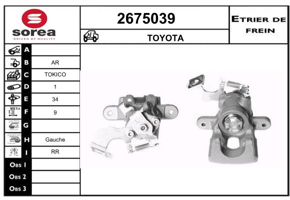 Etrier de frein SEEAC 4675039