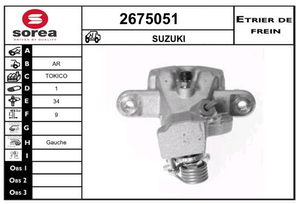 Etrier de frein SEEAC 4675051