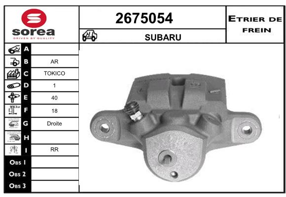 Etrier de frein SEEAC 4675054