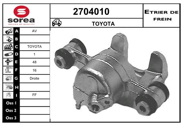 Etrier de frein SEEAC 4704010