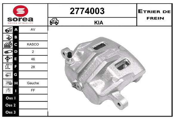 Etrier de frein SEEAC 4774003