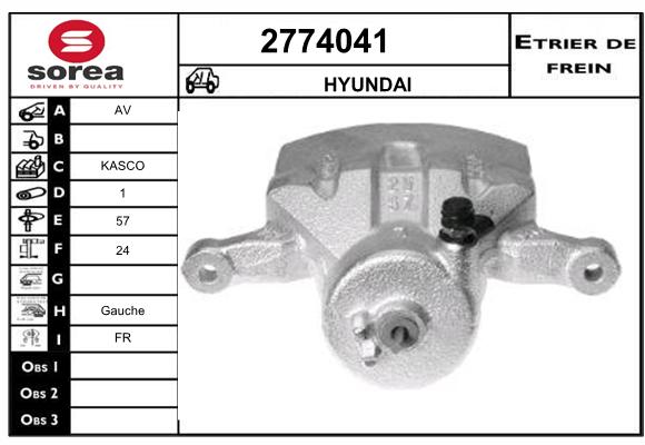 Etrier de frein SEEAC 4774041