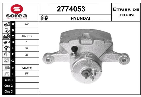 Etrier de frein SEEAC 4774053