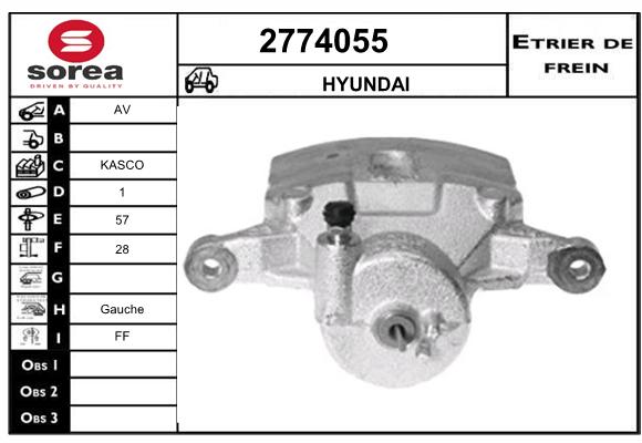 Etrier de frein SEEAC 4774055