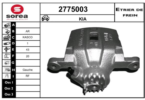 Etrier de frein SEEAC 4775003