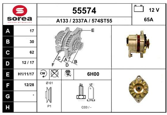 Alternateur SEEAC 2337A