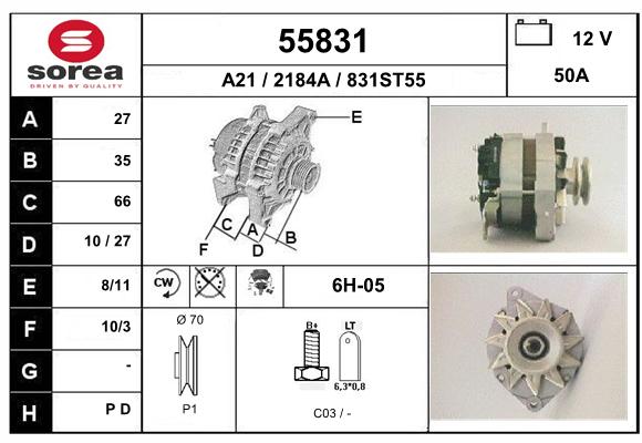 Alternateur SEEAC 2184A