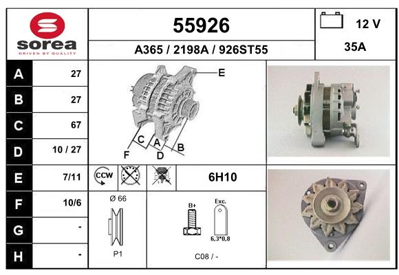 Alternateur SEEAC 2198A