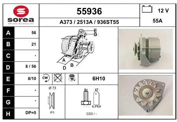 Alternateur SEEAC 2513A