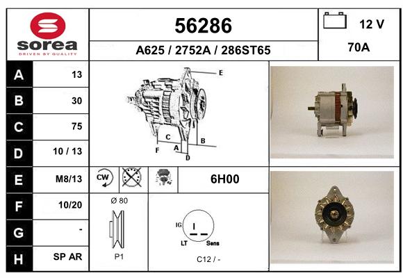 Alternateur SEEAC 2752A