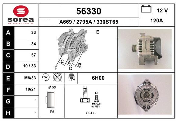 Alternateur SEEAC 2795A