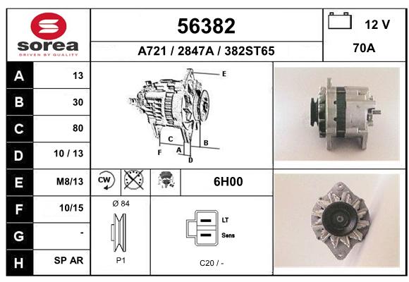 Alternateur SEEAC 2847A