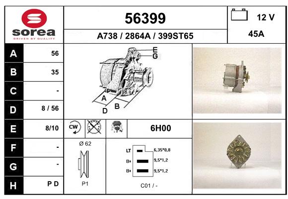 Alternateur SEEAC 2864A