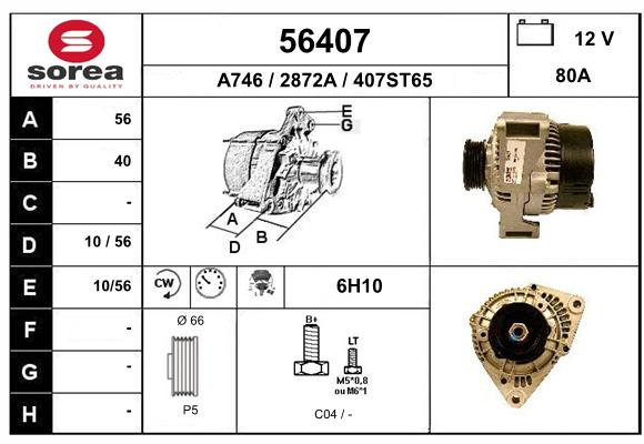 Alternateur SEEAC 2872A