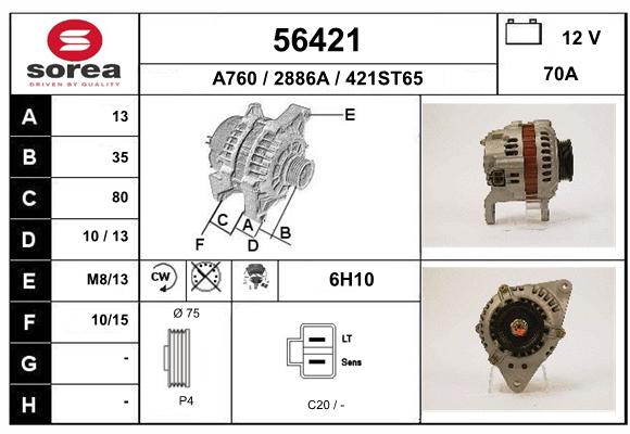 Alternateur SEEAC 2886A