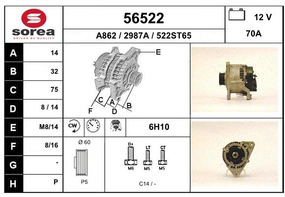 Alternateur SEEAC 2987A