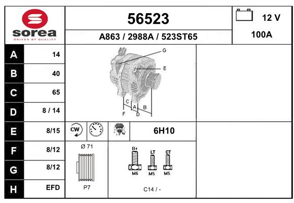 Alternateur SEEAC 2988A