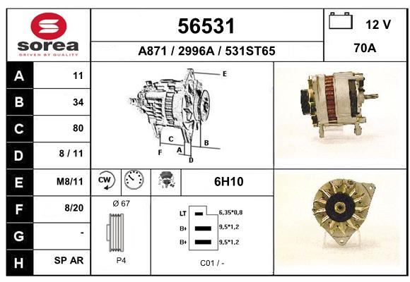 Alternateur SEEAC 2996A