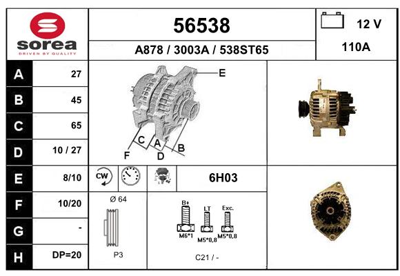 Alternateur SEEAC 3003A