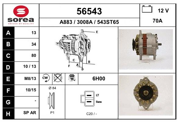 Alternateur SEEAC 3008A