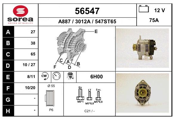 Alternateur SEEAC 3012A