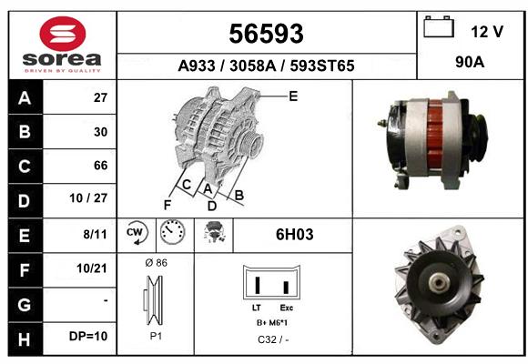 Alternateur SEEAC 3058A