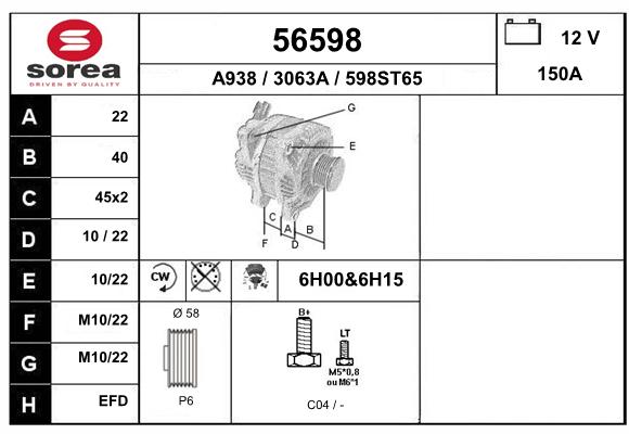 Alternateur SEEAC 3063A