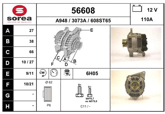 Alternateur SEEAC 3073A