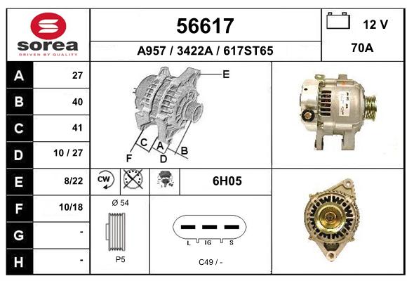 Alternateur SEEAC 3422A