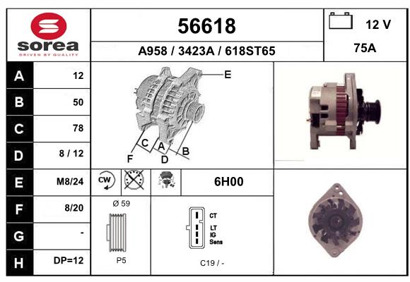 Alternateur SEEAC 3423A