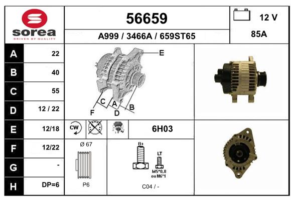 Alternateur SEEAC 3466A