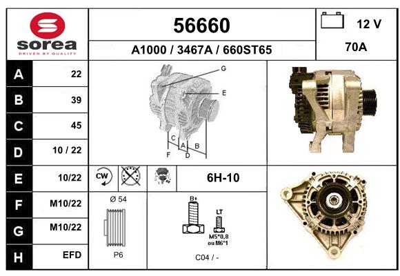 Alternateur SEEAC 3467A