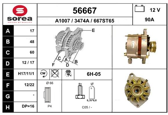 Alternateur SEEAC 3474A