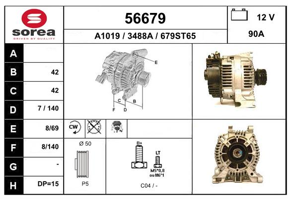 Alternateur SEEAC 3488A