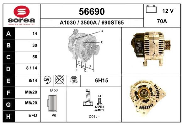 Alternateur SEEAC 3500A