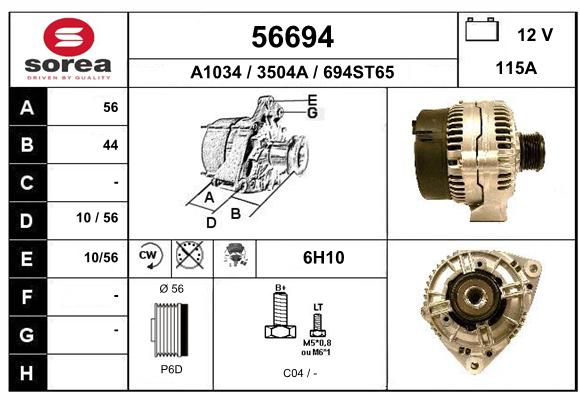 Alternateur SEEAC 3504A