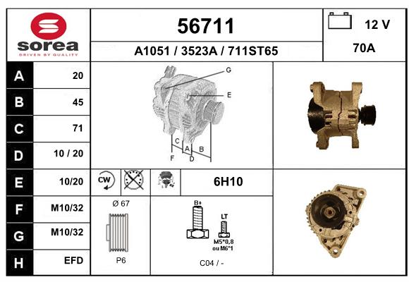 Alternateur SEEAC 3523A