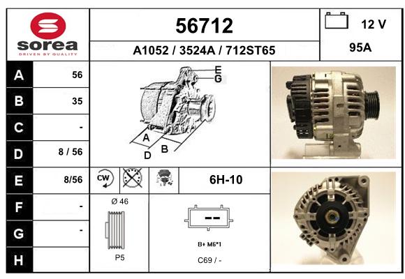 Alternateur SEEAC 3524A